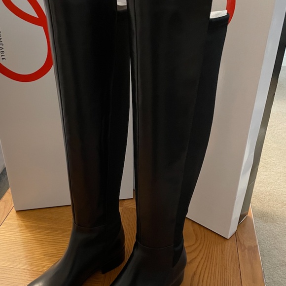 NIB Blondo VELMA Waterproof LEATHER OTK Boots BLACK 6.5 - Picture 4 of 7